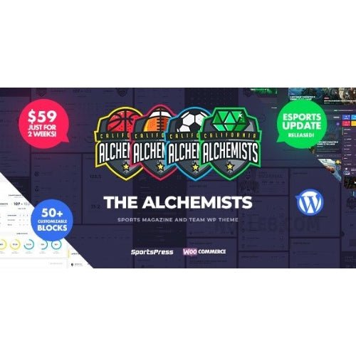 Alchemists – Sports, eSports & Gaming Club and News WordPress Theme - Dghut