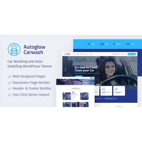 Autoglow – Car Wash WordPress Theme - Dghut