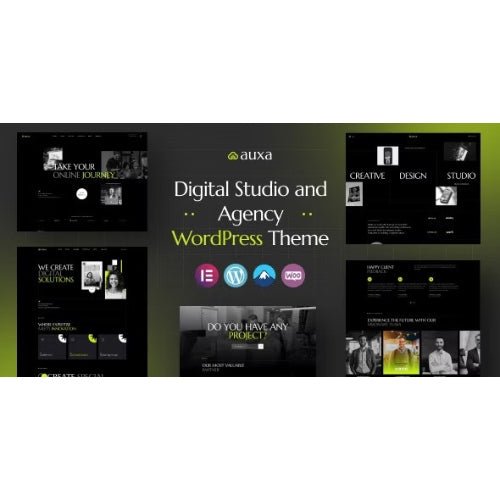 Auxa – Digital Studio and Agency WordPress Theme - Dghut