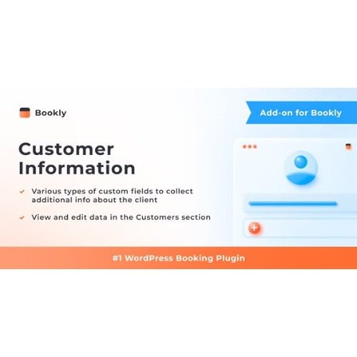 Bookly Customer Information (Add - on) - Dghut