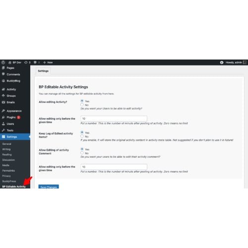 BuddyPress Editable Activity - Dghut