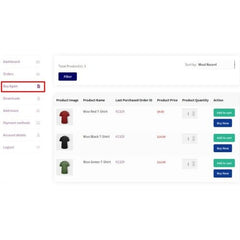 Buy Again for WooCommerce - Dghut