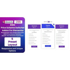 BWD Pricing Scheme Switcher Addon For Elementor - Dghut