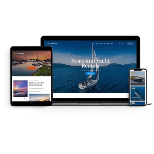 Catamaran – Yacht Club & Boat Rental WordPress Theme - Dghut