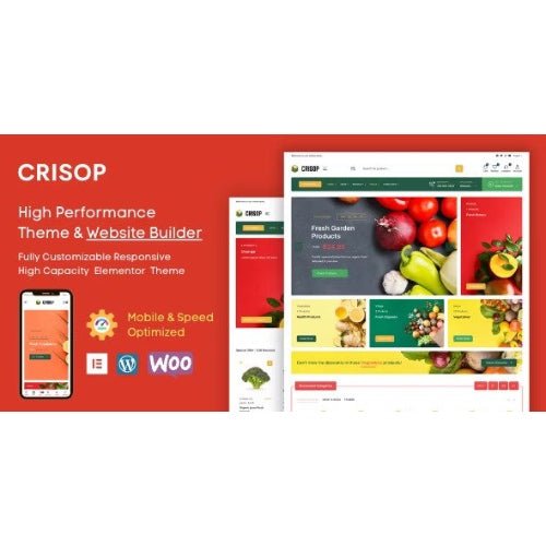 Crisop – Elementor Grocery Store & Organic Food WooCommerce Theme - Dghut