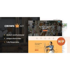 Crown Art | Drawing and Music School WordPress Theme - Dghut