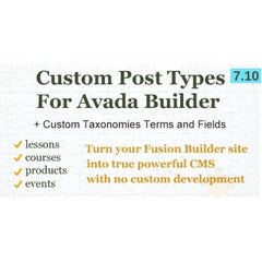 Custom Post Types, Taxonomies and Fields for Avada Builder - Dghut