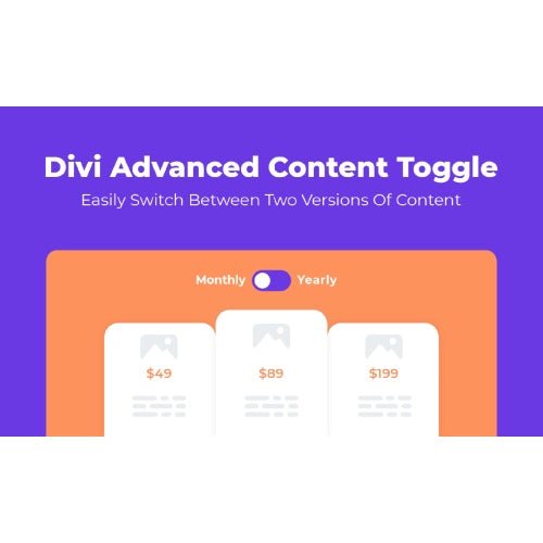 Divi Advanced Content Toggle Module - Dghut
