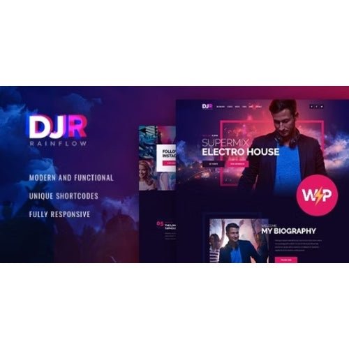 DJ Rainflow | A Music Band & Musician WordPress Theme - Dghut