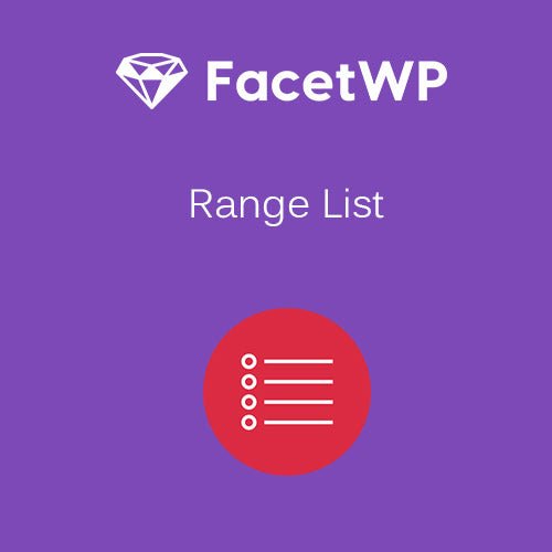 FacetWP – Range List - Dghut