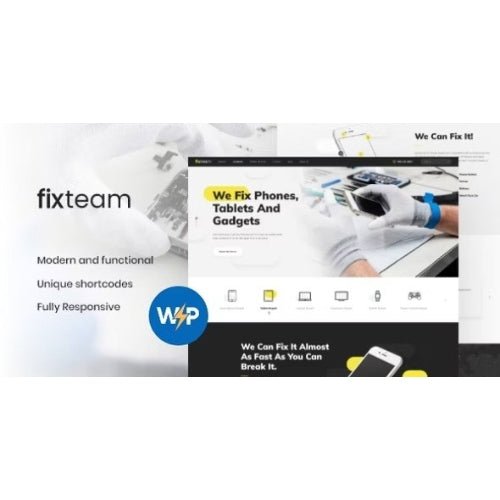 FixTeam | Electronics & Mobile Devices Repair WordPress Theme - Dghut