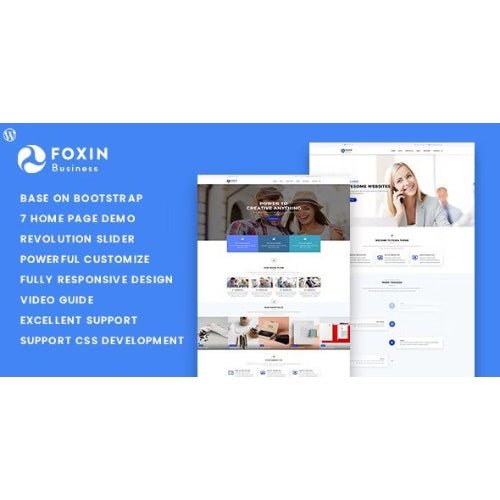 Foxin – Responsive Business WordPress Theme - Dghut