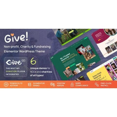 Give – NGO & Charity WordPress Theme - Dghut