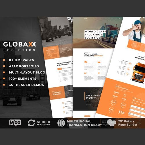 Globax – Logistics WordPress Theme + WooCommerce - Dghut