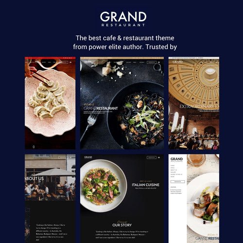 Grand Restaurant Cafe WordPress Theme - Dghut