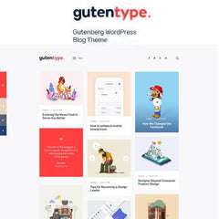 Gutentype 100% Gutenberg WordPress Theme for Modern Blog - Dghut