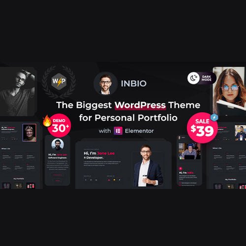 InBio – Personal Portfolio WordPress Theme - Dghut