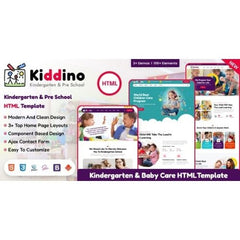Kiddino – Kids & Kindergarten WordPress Theme - Dghut