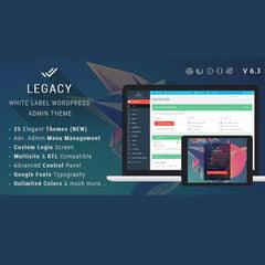 Legacy – White label WordPress Admin Theme - Dghut