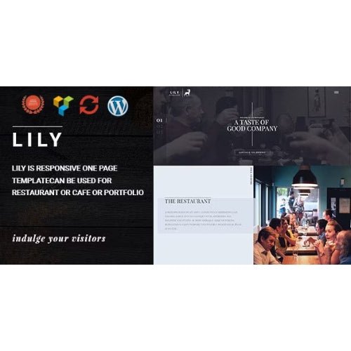Lily | One Page Restaurant WordPress Theme - Dghut