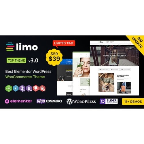 Limo WP – Elementor Multi - purpose WooCommerce Theme - Dghut