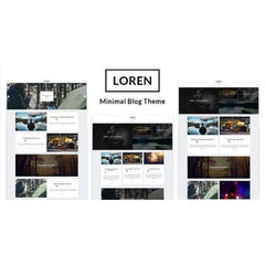 Loren – Personal Minimal WordPress Theme - Dghut