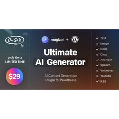MagicAI for WordPress – AI Text, Image, Chat, Code, and Voice Generator - Dghut