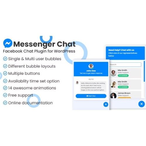 Messenger chat support WordPress Plugin - Dghut