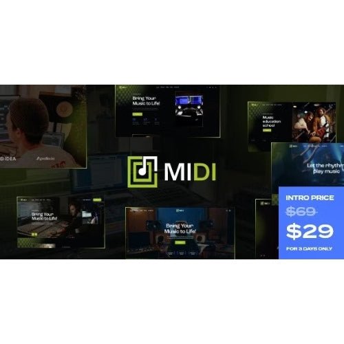 Midi – Sound & Music Production WordPress Theme - Dghut