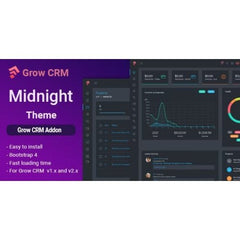 Midnight – Grow CRM Dark Theme – Addon - Dghut
