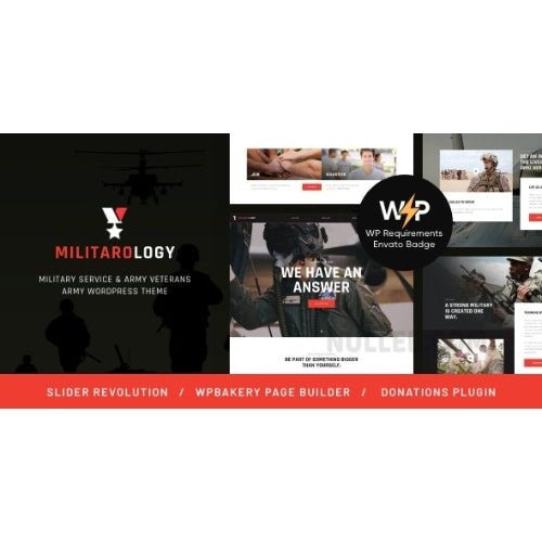 Militarology – Military Service & Army Veterans WordPress Theme - Dghut