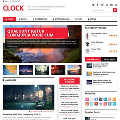 MyThemeShop Clock WordPress Theme - Dghut