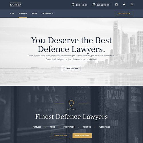 MyThemeShop Lawyer WordPress Theme - Dghut