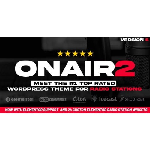 Onair2: Radio Station WordPress Theme With Non - Stop Music Player - Dghut