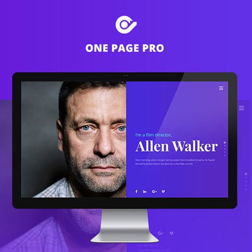 One Page Pro – Multi Purpose OnePage WordPress Theme - Dghut