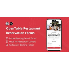 OpenTable Restaurant Reservation Forms for Elementor - Dghut
