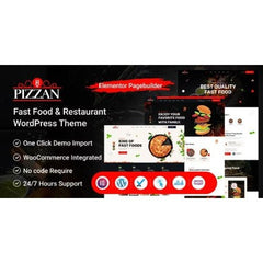 Pizzan – Fast Food and Restaurant WordPress Theme - Dghut