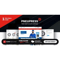 PneuPress – Tire Shop and Car Repair WordPress Theme - Dghut