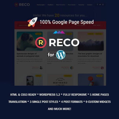 Reco – Minimal Theme for Freebies - Dghut