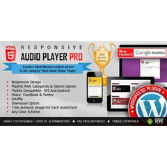 Responsive HTML5 Audio Player PRO WordPress Plugin - Dghut