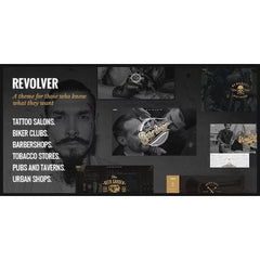 Revolver – Tattoo Studio and Barbershop Theme - Dghut