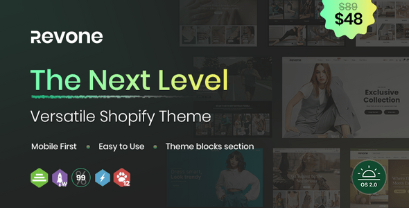 Revone - Next Level Versatile Shopify Theme - Dghut