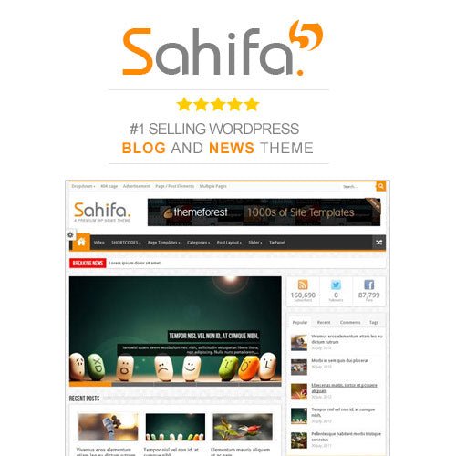 Sahifa – Responsive WordPress News / Magazine / Blog Theme - Dghut