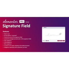 Signature Field for Elementor Form - Dghut