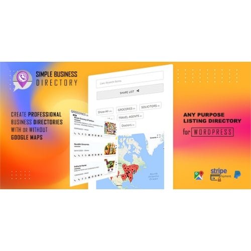 Simple Business Directory with Maps, Store Locator, Distance Search - Dghut