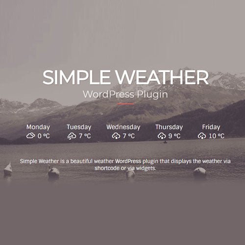 Simple Weather Plugin - Dghut