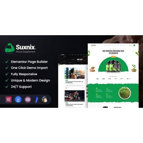 Suxnix – Health Supplement WordPress Theme - Dghut