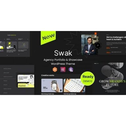 Swak – Agency Portfolio & Showcase WordPress Theme - Dghut