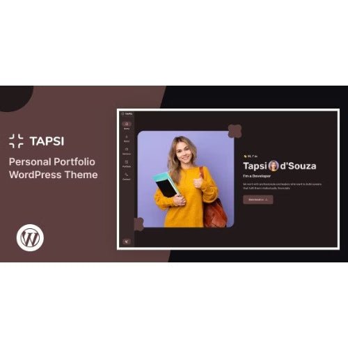 Tapsi – Personal Portfolio WordPress Theme - Dghut