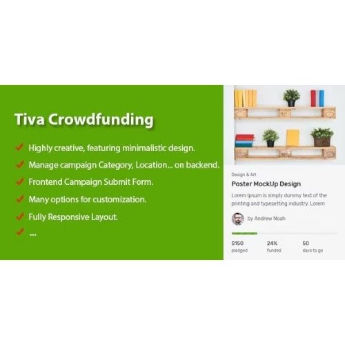 Tiva Crowdfunding – WordPress Crowdfunding System - Dghut